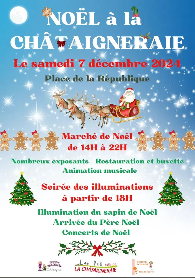 Préparation du marché de Noël